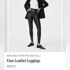 Spend Faux Leather Leggings